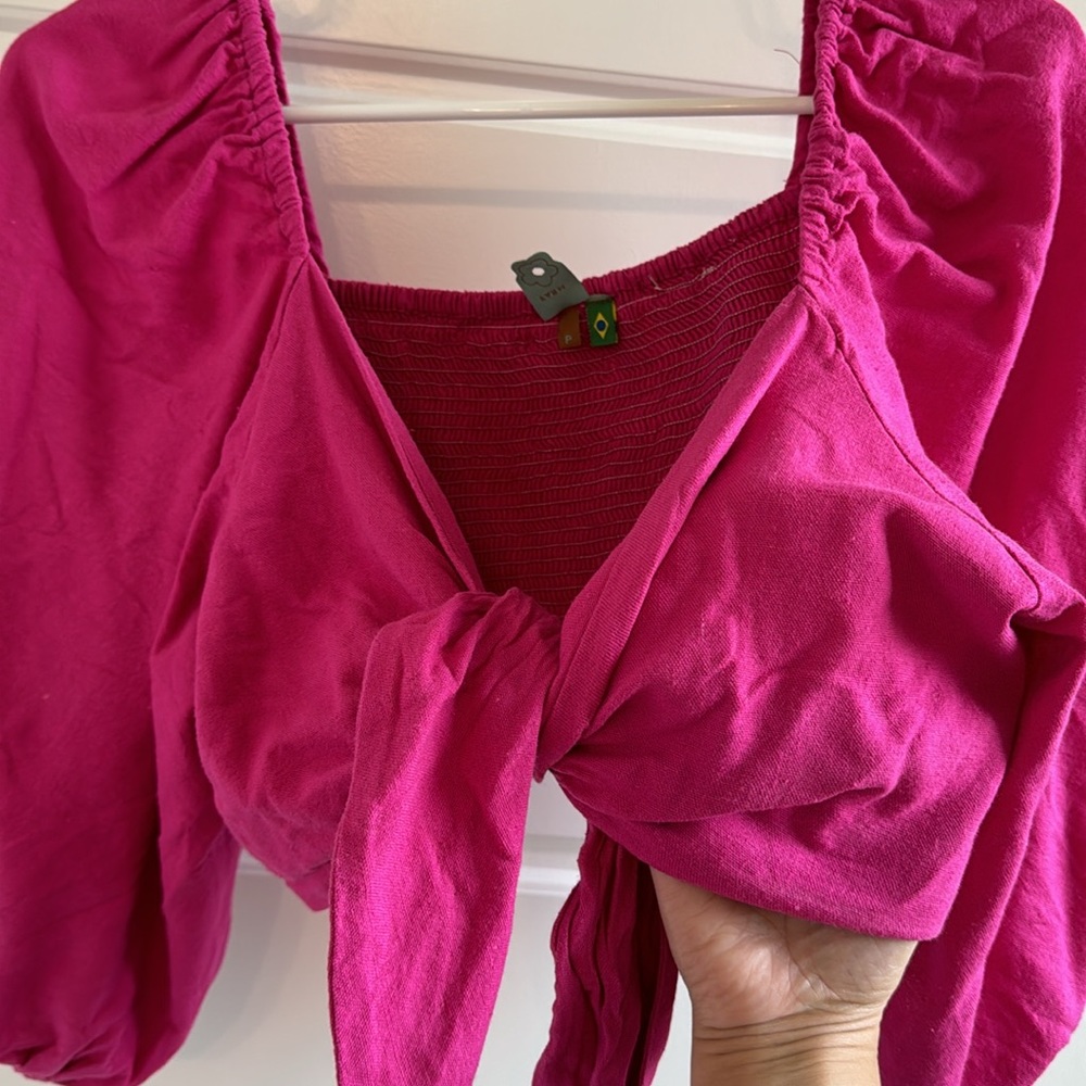 FARM Rio Pink Crop Top - Picture 4 of 5